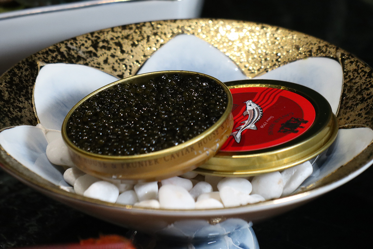 「千島湖奧賽嘉魚子醬」為和牛增添點睛之筆。（示意圖）