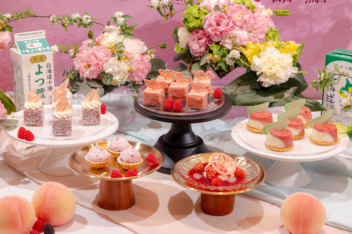 旭集 ✕ 四葉乳業 ✕ 妹尾徹也研發五款聯名甜點春意綻放。（示意圖：品牌提供）