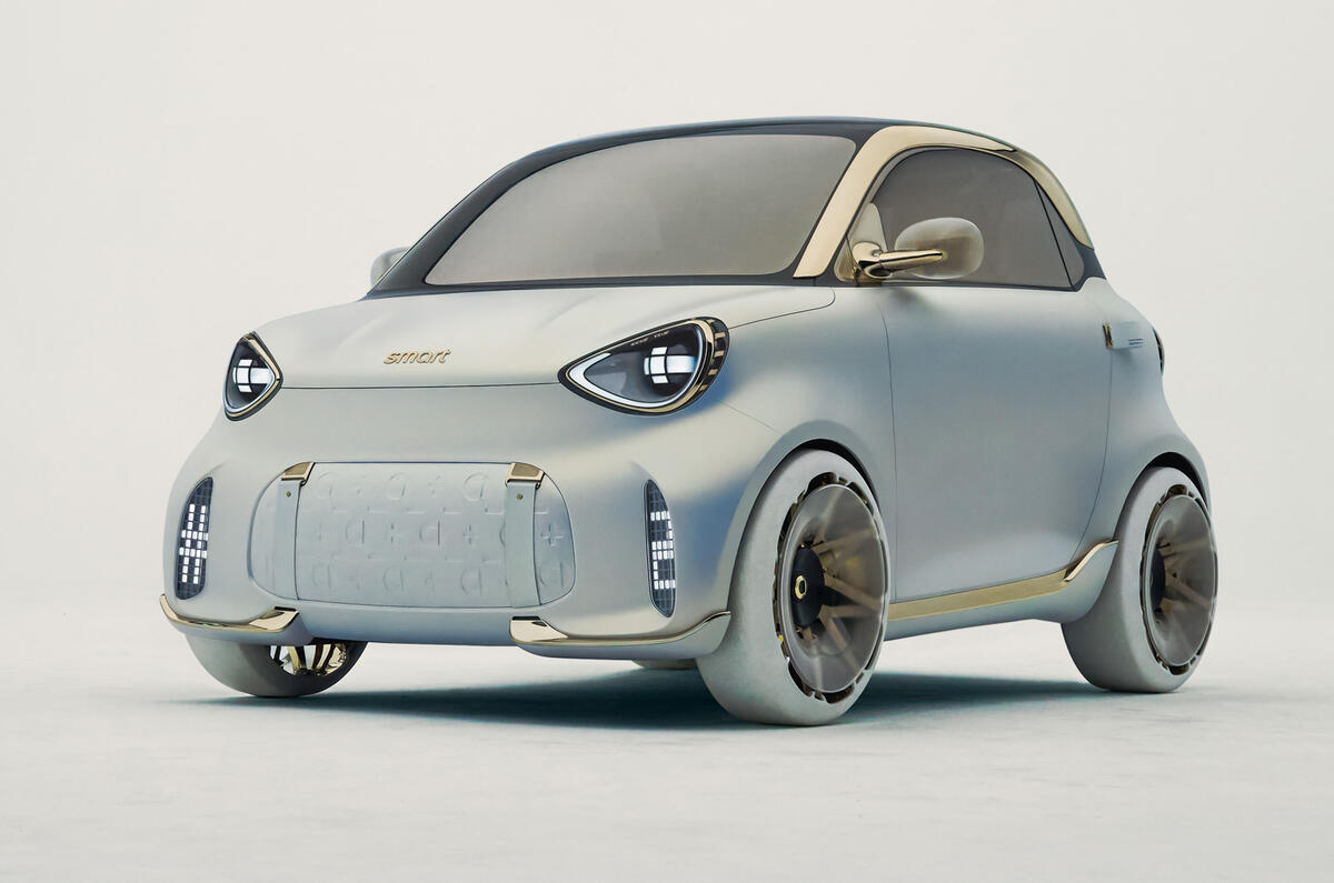 smart #2有著和Fortwo相似的樣型。