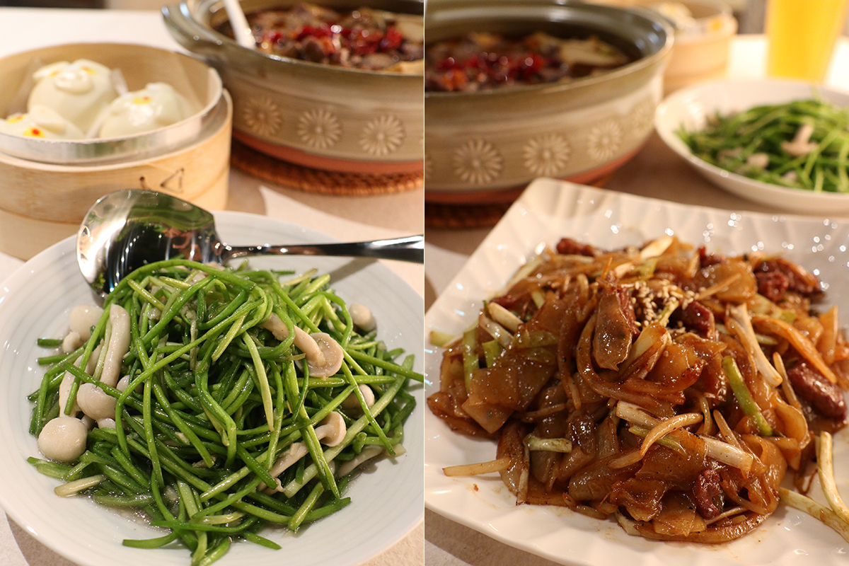 「點點心Signature」美白菇炒水蓮、乾炒牛河。（示意圖）