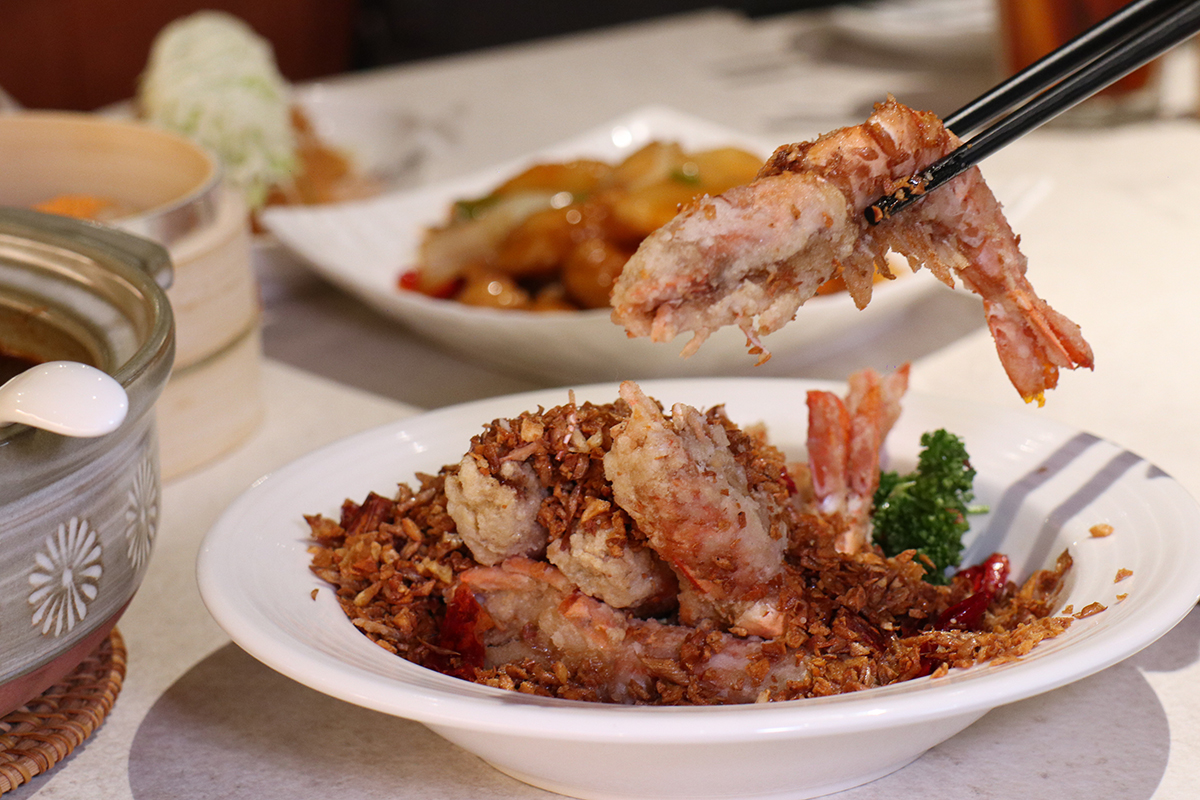 「點點心Signature」避風塘蒜香大蝦。（示意圖）