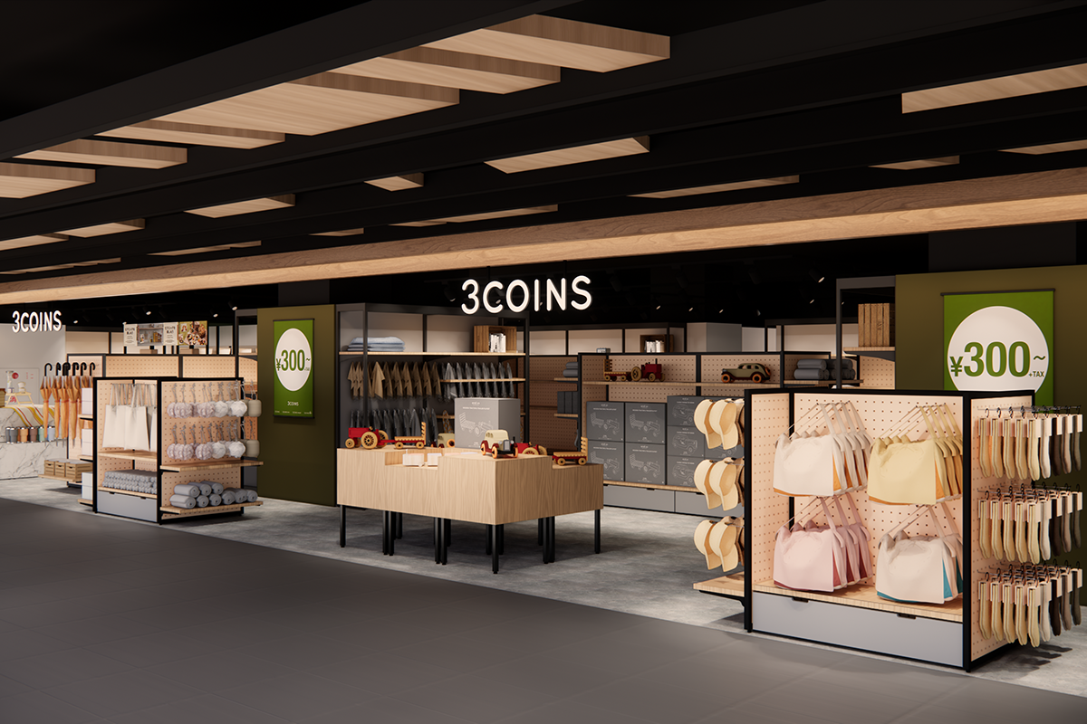 日本超人氣質感生活雜貨品牌3COINS全台首間門市8月開幕。（示意圖：品牌提供）