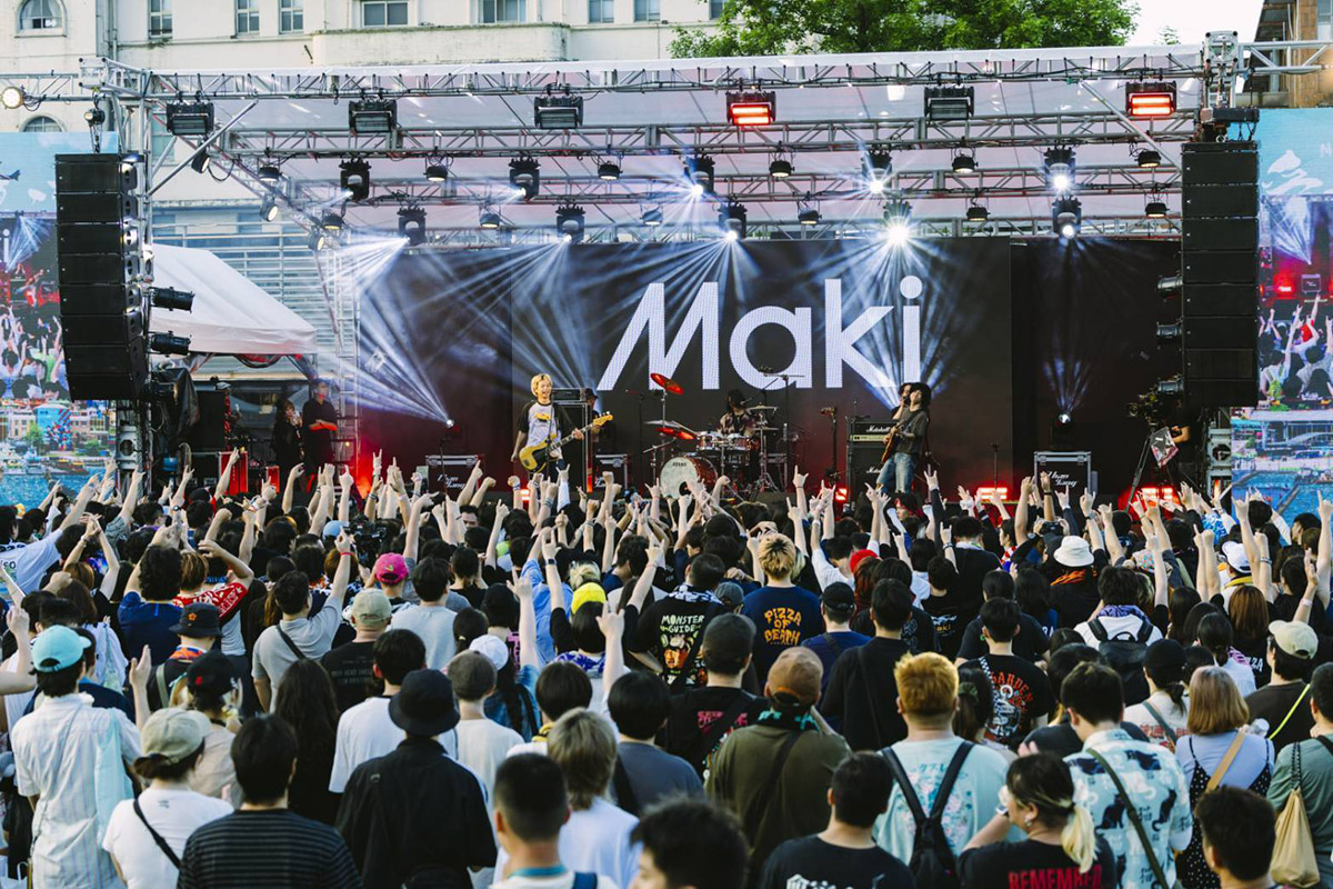 【車勢星聞】 「愛嶼搖滾」音樂祭23日登場，名古屋樂團「Maki」、岐阜樂團「KUZIRA」登場現場熱烈 人氣樂團「血肉果汁機」引樂迷狂熱開圈！(照片提供：三立電視)