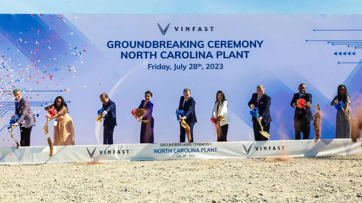 VinFast 2022年宣布要在美國設廠，2023年破土但2024年就停工了。
