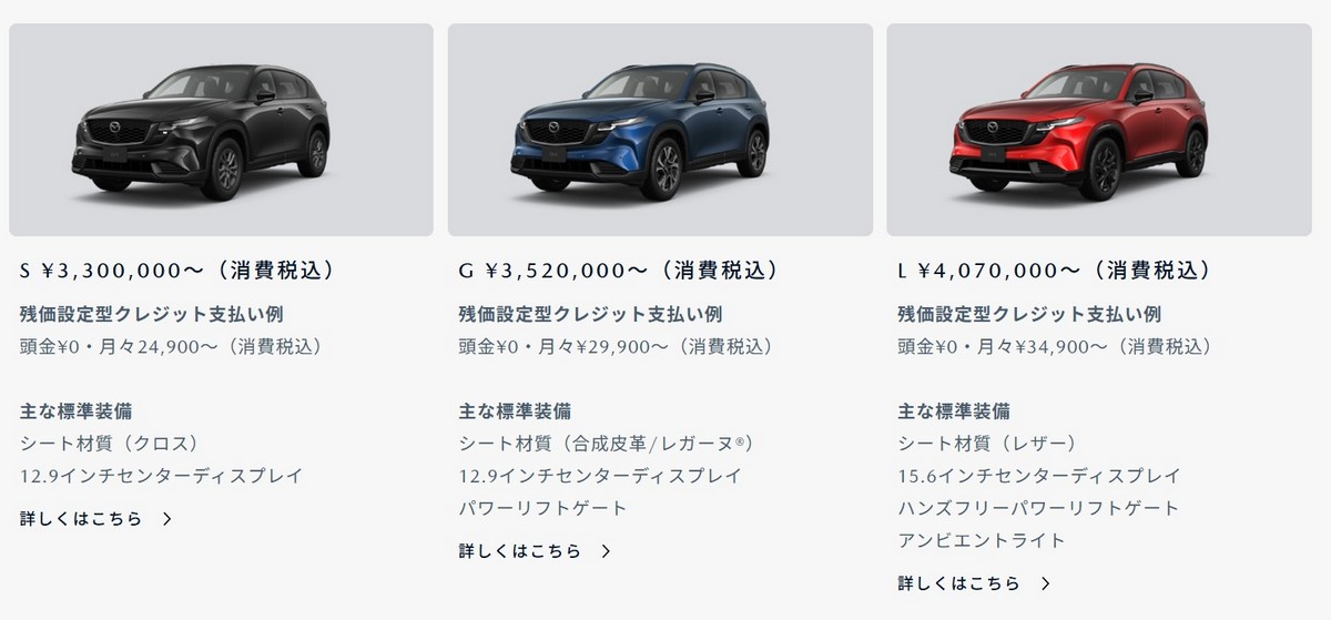 CX-5日本上市首月訂單已破萬,頂規L車型佔65%。。