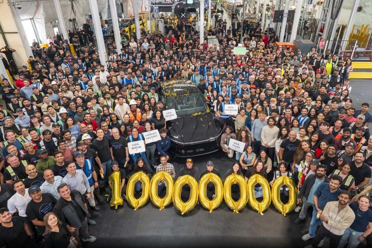 Tesla近日迎來1,000萬輛里程碑。