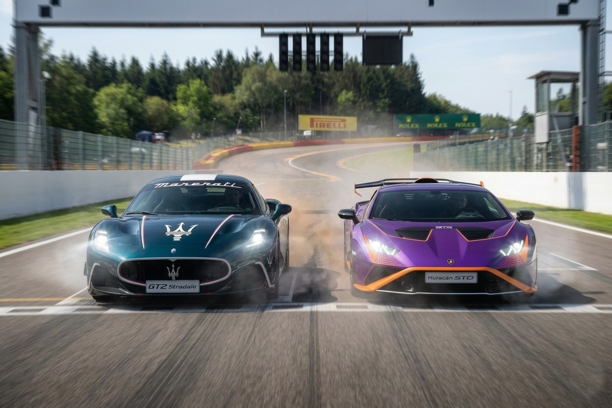  640匹實力相當，海王星Maserati GT2 Stradale vs. 蠻牛Lamborghini Huracán STO 