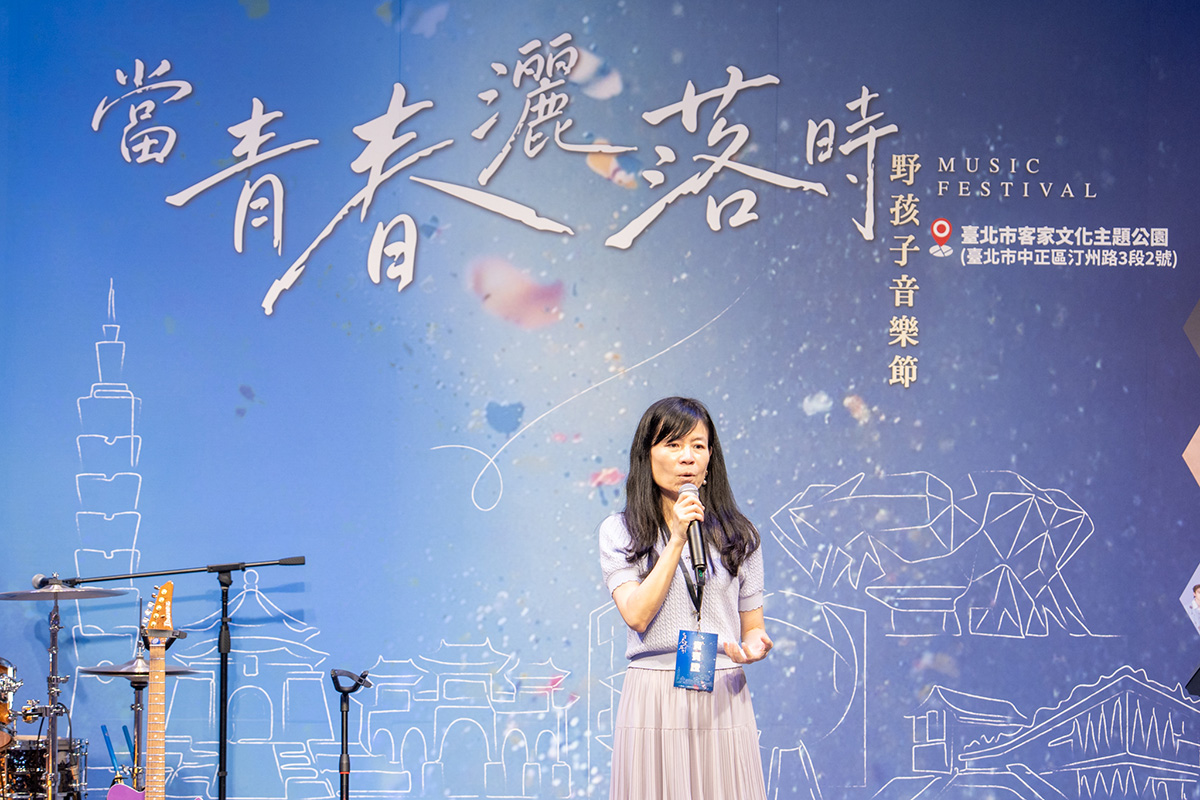 【車勢星聞】臺北市政府客家事務委員會 池婉宜 副主委致詞。(照片提供：財團法人台北市客家文化基金會)