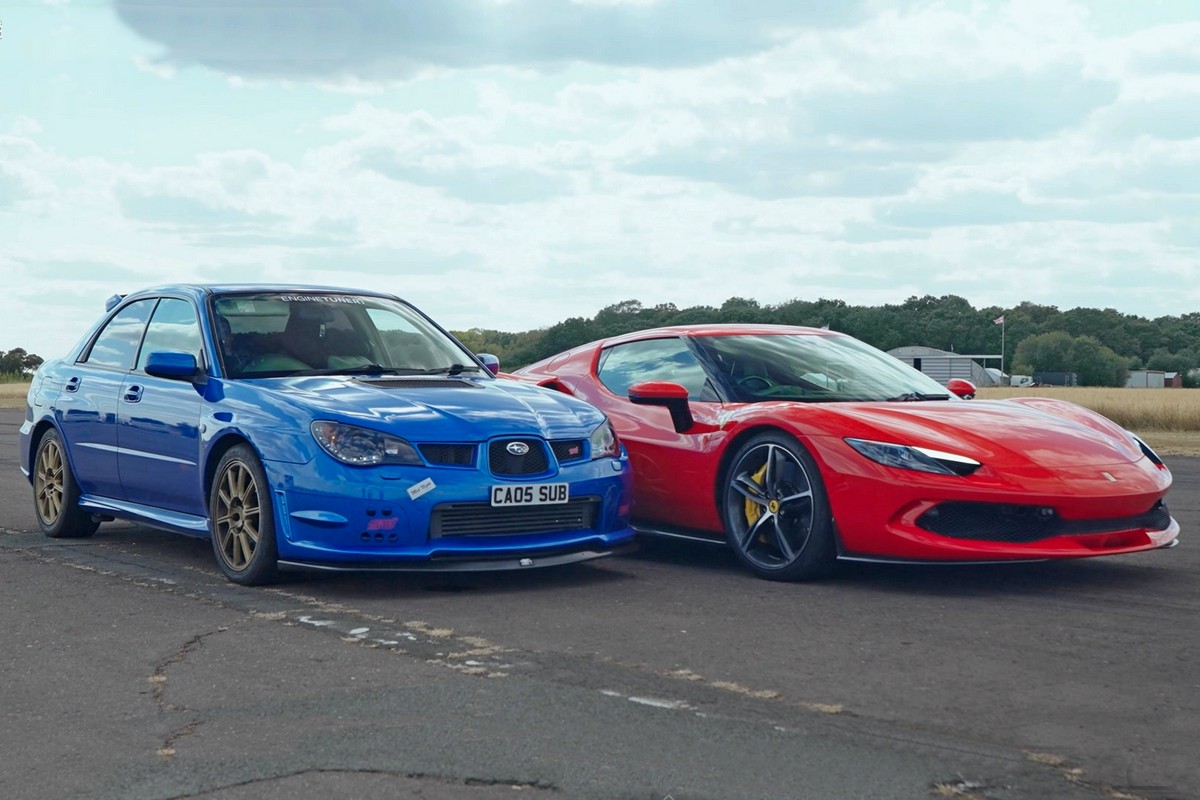  鯊魚上岸想吃馬，Subaru Impreza WRX STi vs. Ferrari 296 GTB 