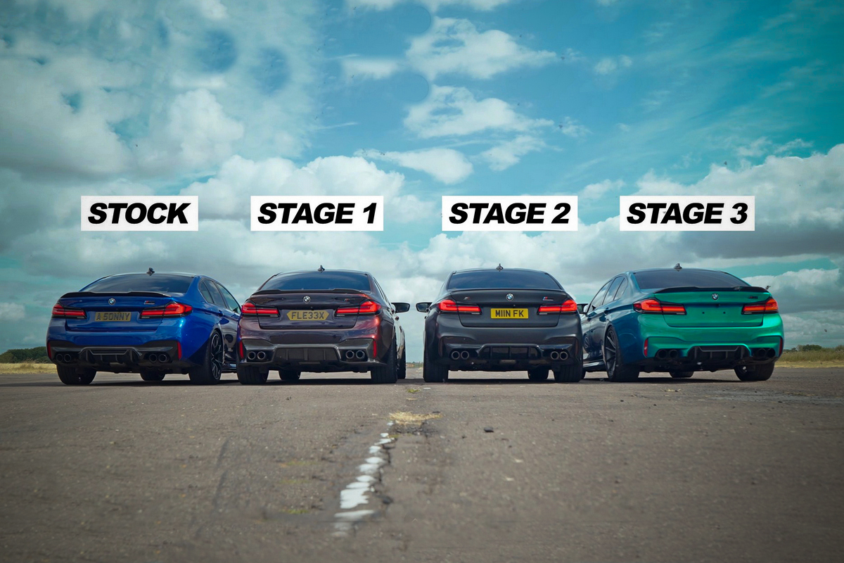  花錢改到3階真有比較快？F90 BMW M5原廠 vs. Stage 1～Stage 3 