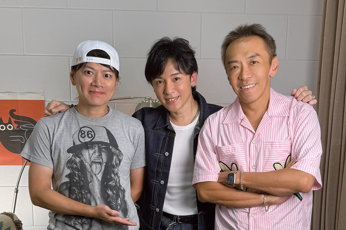 解散28年，由金志遙（原名：林大晉）、勞光宇組成的男團「Postm2n」在Podcast節目合體了。（圖：《哇！有事嗎》提供） 
