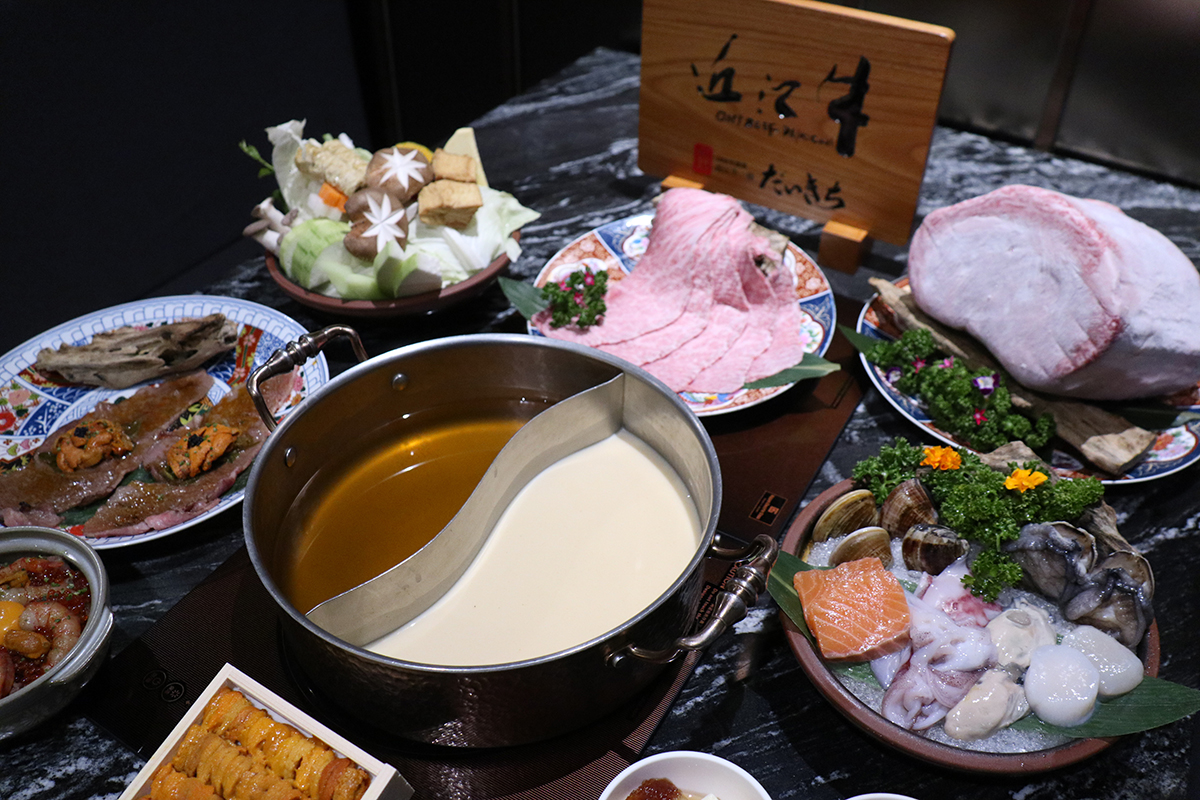 連冰淇淋都有海膽！二本松涮涮屋推「雲丹近江和牛宴」，頂級海陸七吃奢華破表。（示意圖）