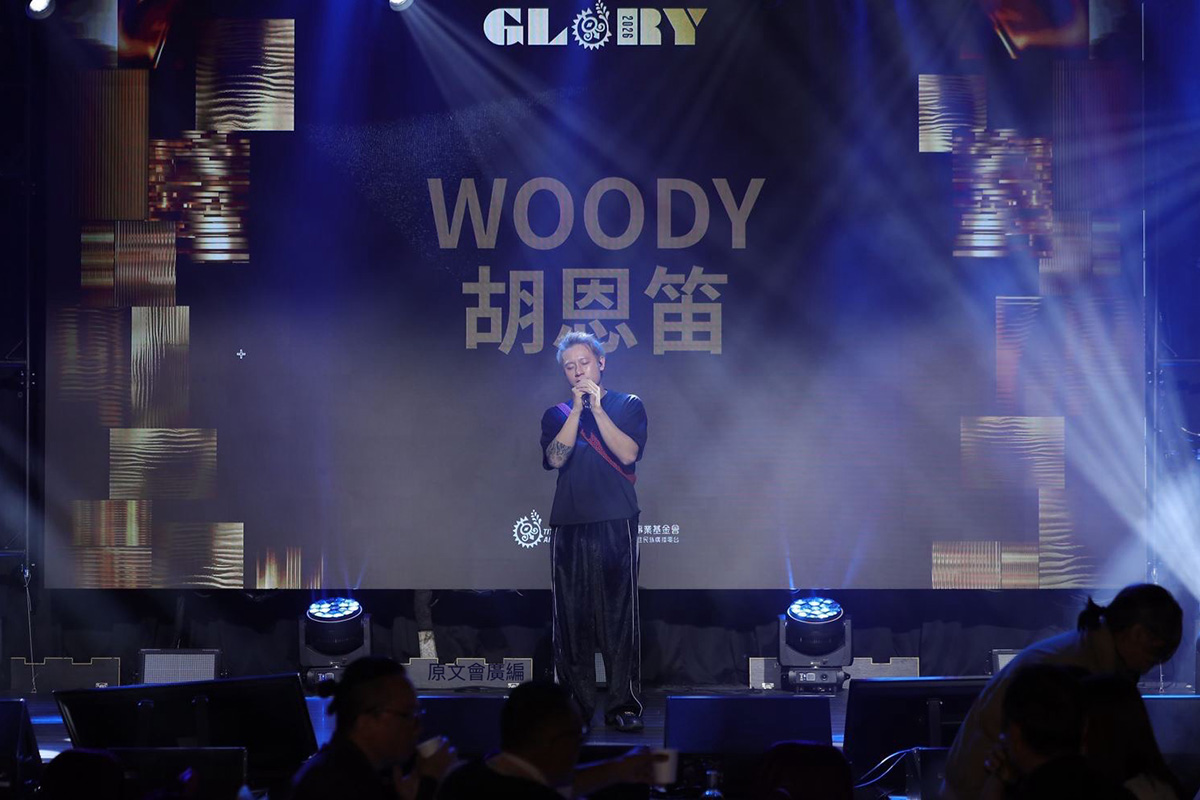 【車勢星聞】WOODY胡恩笛演唱兩首自創曲，亮眼表現讓現場期待他的新專輯。(照片：原文會提供)