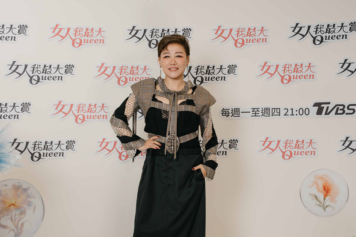 【車勢星聞】藍心湄盛裝出席《女人我最大賞》。（圖：TVBS提供） 
