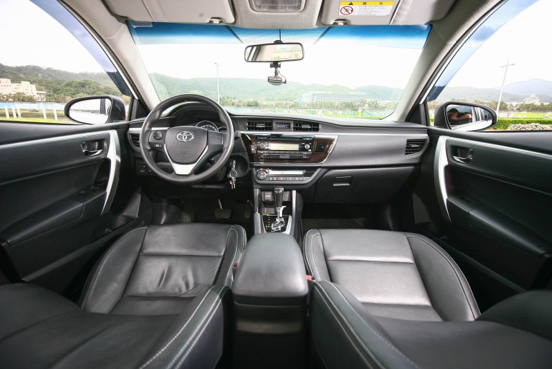 Toyota Corolla Altis於前排空間表現獲得亞軍。