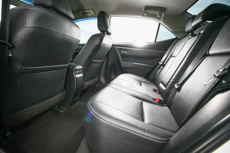 Toyota Corolla Altis也於後座空間表現獲得第二名成績。