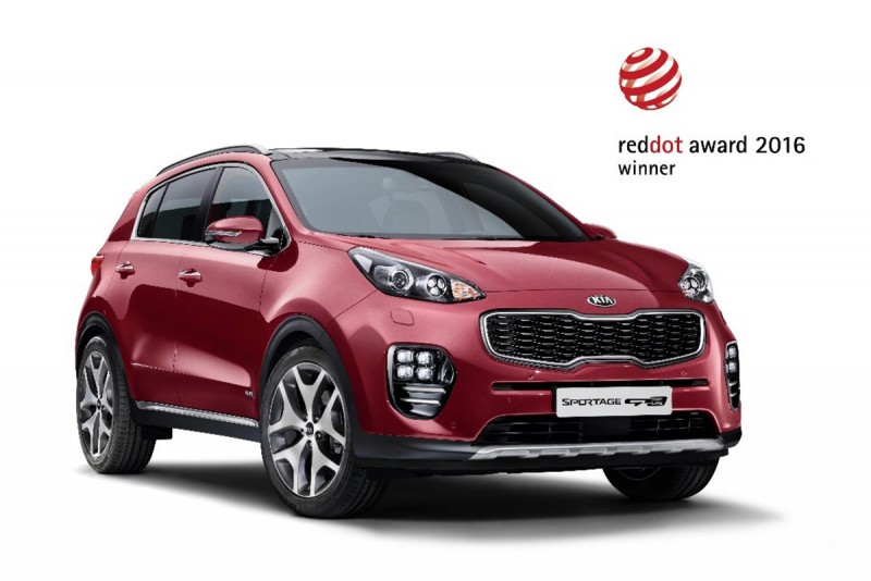2016年全新KIA SPORTAGE年再度榮獲紅點設計大獎,也讓KIA全車系皆獲得此一殊榮的慣例繼續延續。