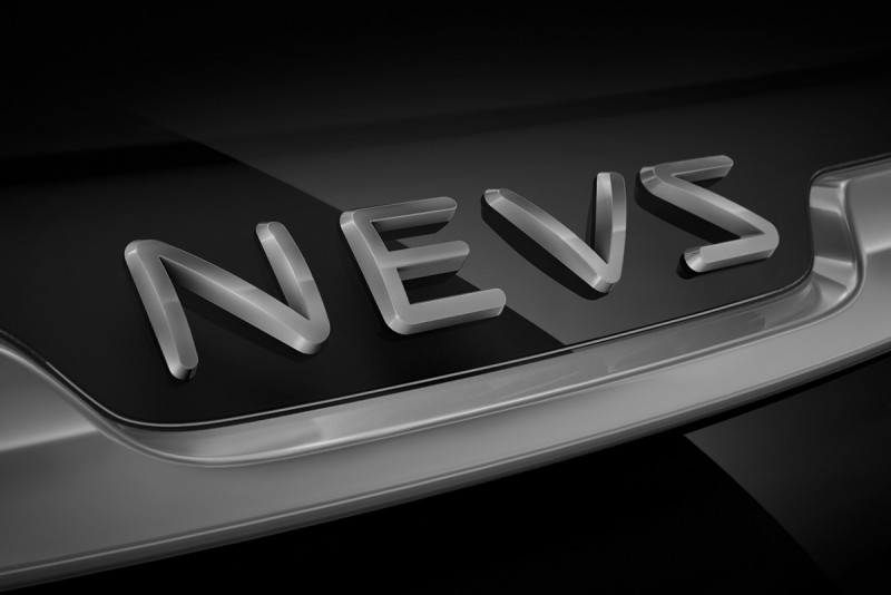 所以,以後NEVS所製造的9-3電動車將不再使用Saab字樣,而採取圖中的新識別招牌。