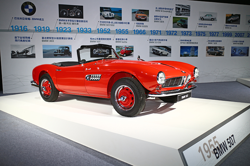彌足珍貴的BMW 507也特地從德國運抵台灣參展。