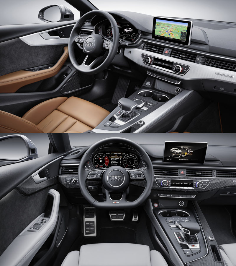 上圖為A5 Sportback,下圖為S5 Sportback