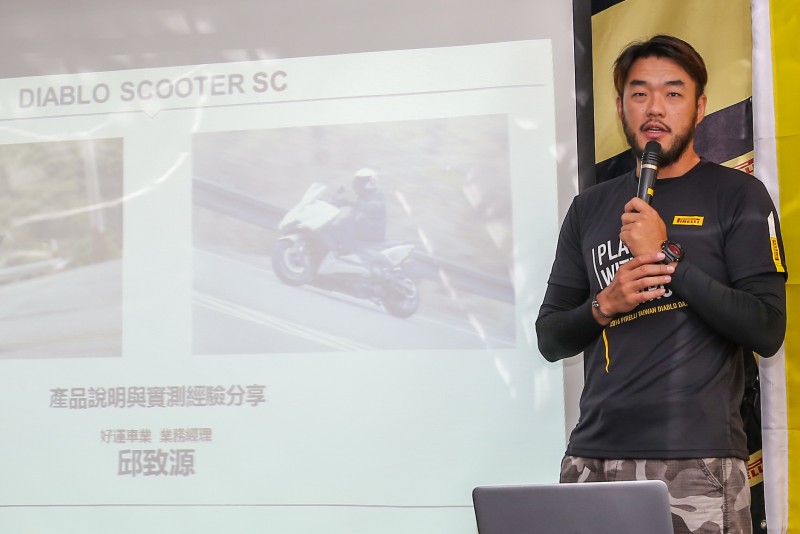 好運車業業務經理Jason Khoo也與媒體朋友分享DIABLO SCOOTER SC實際使用心得。