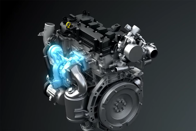 SUZUKI BOOSTERJET採用渦輪增壓強制進氣,以補足縮減排氣量後的輸出勁道。