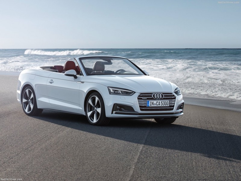 A5/S5 Cabriolet繼承家族風貌水箱罩與波浪肩線,外型更維修長流線
