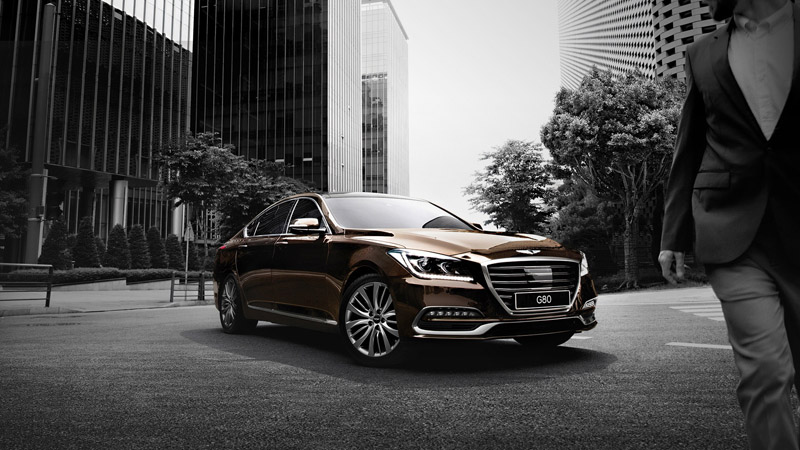 G80的車格等級設定大約與主流的M-Benz E-Class與短軸的S-Class之間。