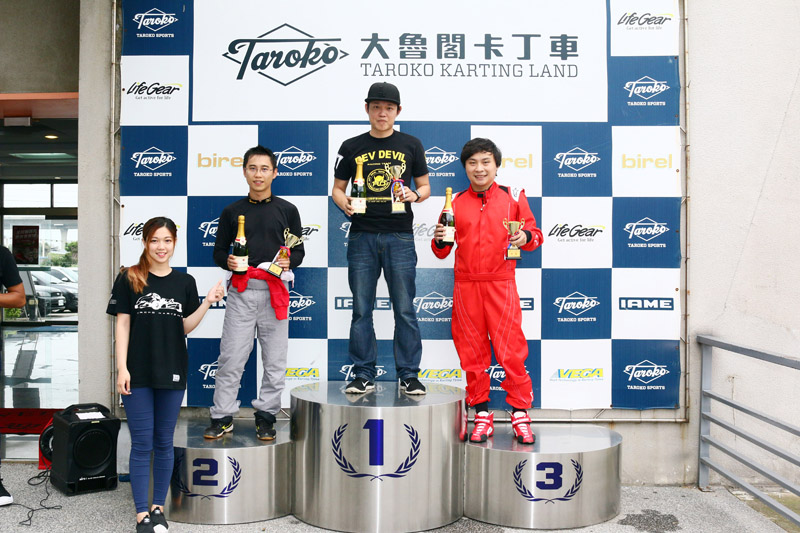 Super N35體驗爭先賽前三名:羅俊耀、簡凱徵與林冠宇。