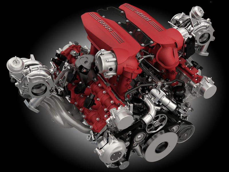 Ferrari法拉利V8引擎。