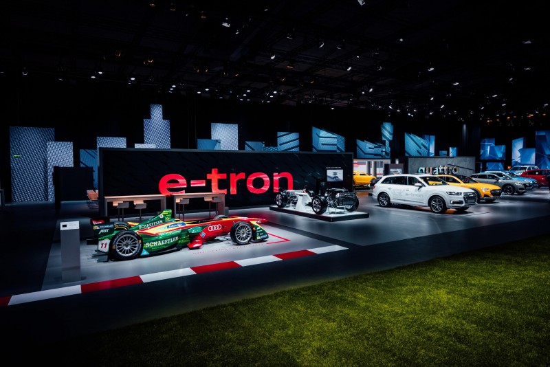 Audi Summit中除了展出了四環品牌最引以為傲的車用科技外,還展示包括e-tron、Audi Sport性能車系等等多達70多輛品牌頂尖之作!