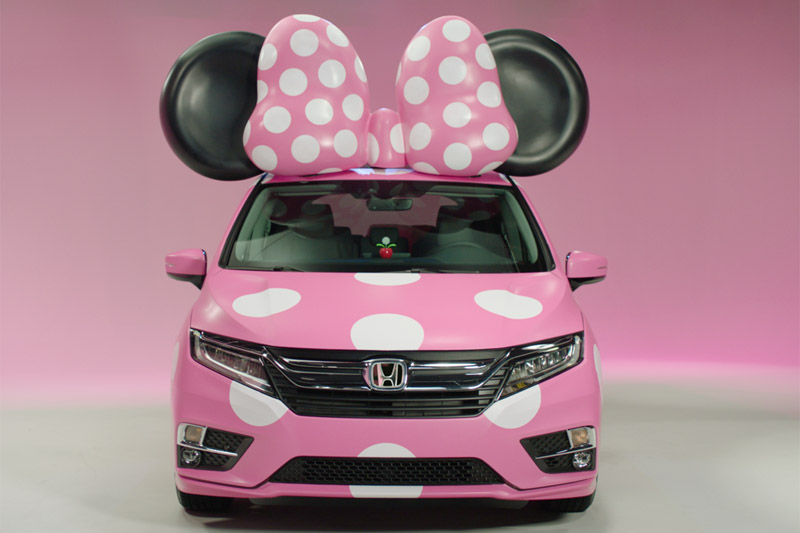 超粉嫩「米妮」唯一限定版─Honda Odyssey Minnie Van在美展出