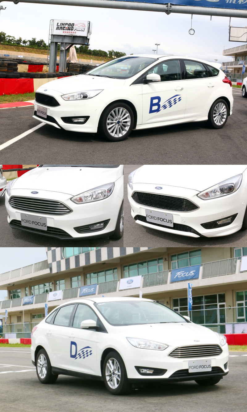 本次Focus小改款重點放在新增EcoBooster180四門車型,外觀上,五門車型配至黑色水箱護罩,四門車型則是搭鍍鉻式樣,是兩者的外觀差異處。