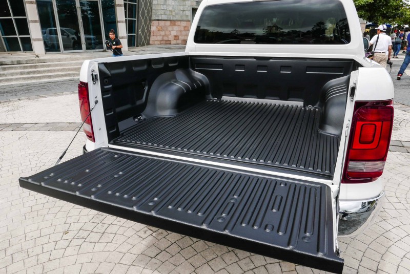Amarok V6的貨斗具備同級車中唯一能容納標準尺寸棧板能力