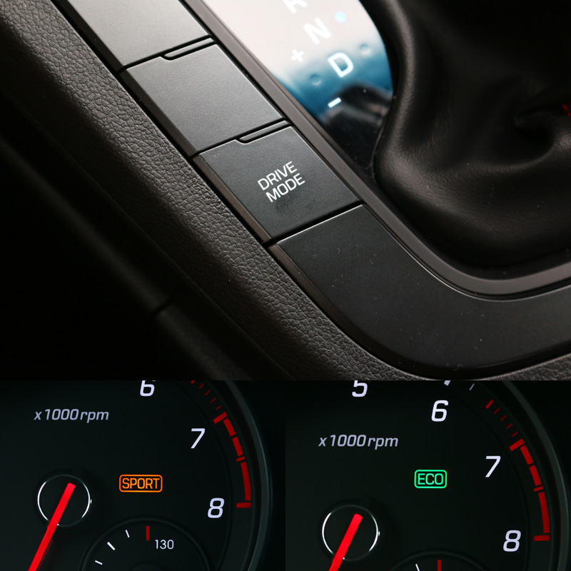 Elantra Sport也具有動態模式切換功能,主要是引擎輸出反應會有所不同。