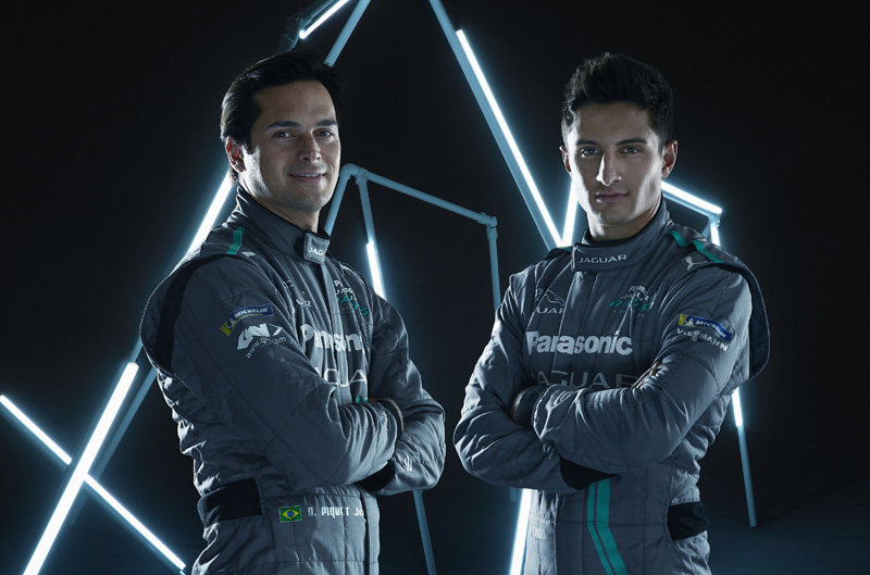 電動方程式賽事首季冠軍 Nelson Piquet Jr. 與 Mitch Evans。