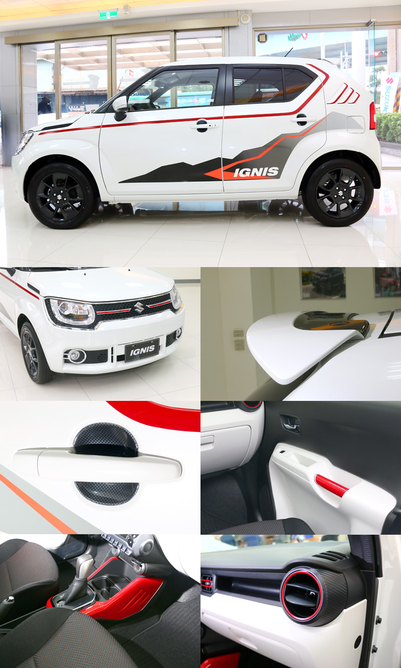 Ignis特仕版本所增加的套件,未來也可讓準車主自由選擇搭配。