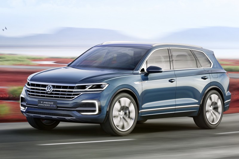 2016發表的T-Prime Concept GTE概念車幾乎已經完整預告三代Touareg量產模樣