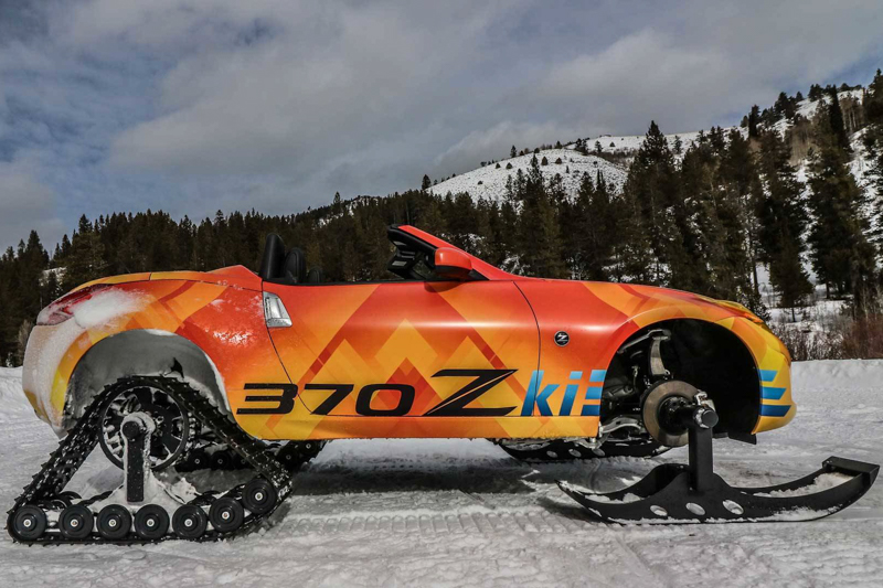 移除了原有的四個車輪,換上了如雪地摩托車般的驅動裝置,前輪採用如雪板般的設計,後輪則是驅動履帶。