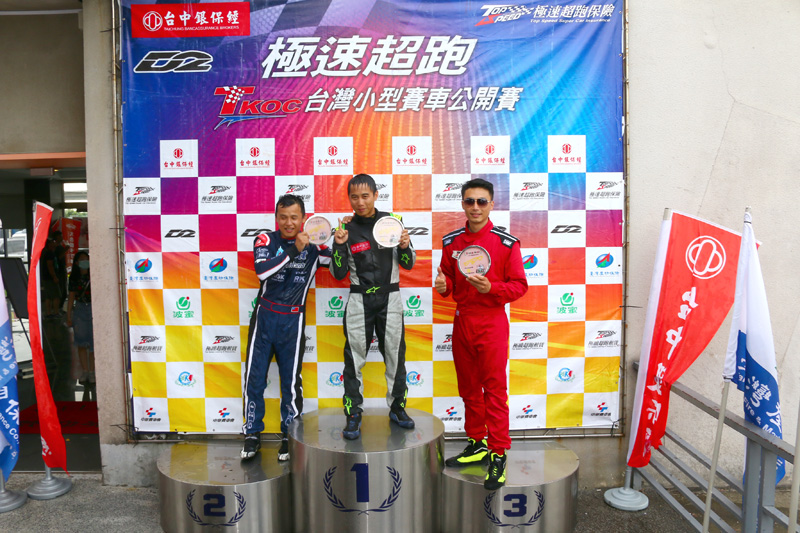 Super Nova 125新手組決賽前三名分別為簡凱徵、陳言升與黃崧禾。