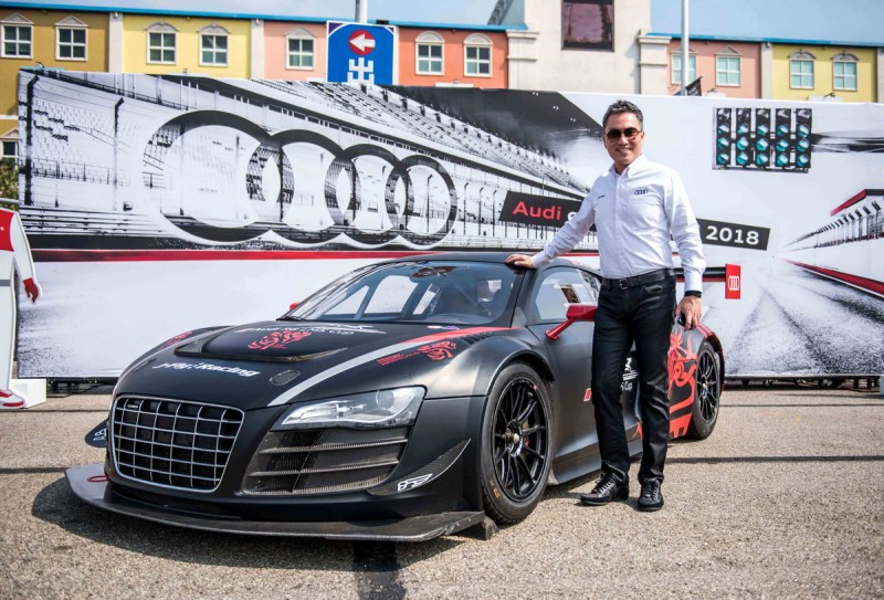 活動現場也為車迷打造源自賽道的Audi Sport展車區,展出品牌大使李勇德Jeffery Lee參與Audi R8 LMS 賽事的專屬坐駕。