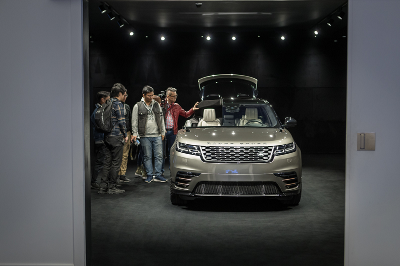 Range Rover Velar解剖車。