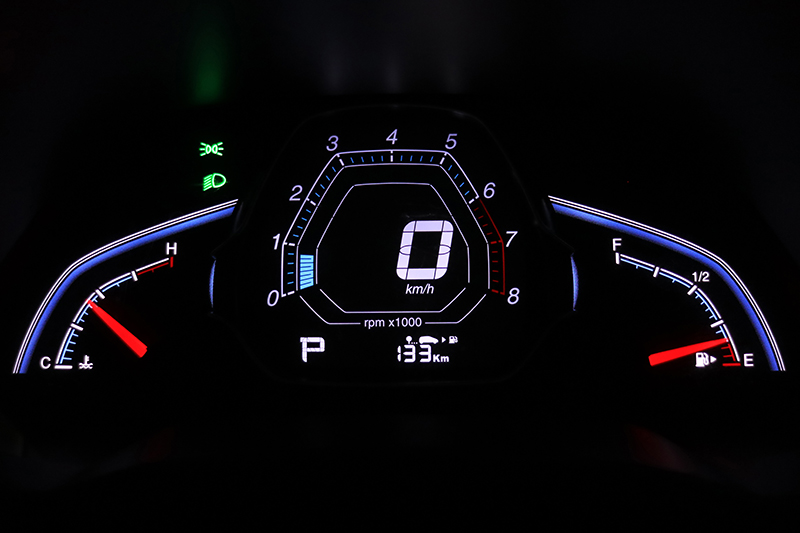 暫停清水休息站,剩下133km的預估里程既然回不到家,不如就在此加油結算油耗吧!
