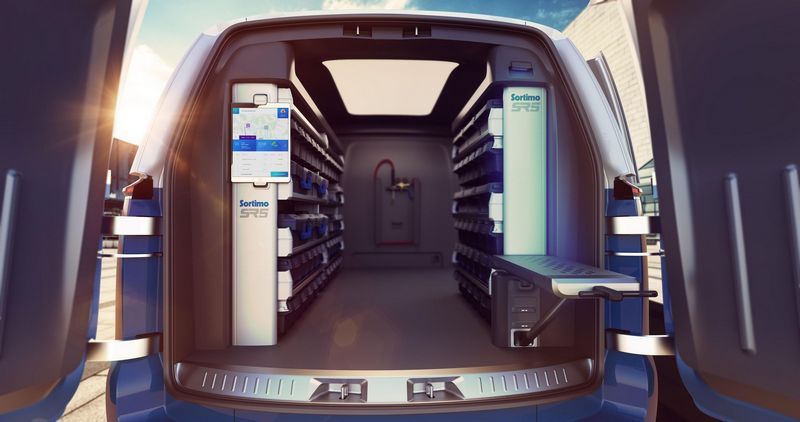 I.D. Buzz Cargo Cargo配置數位化物聯系統,駕駛可以掌握公司內部與車上庫存數量。