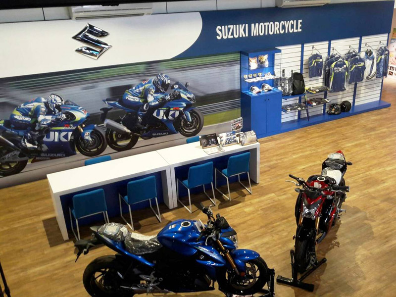 全新CI Suzuki 海外品牌識別店台灣範例。