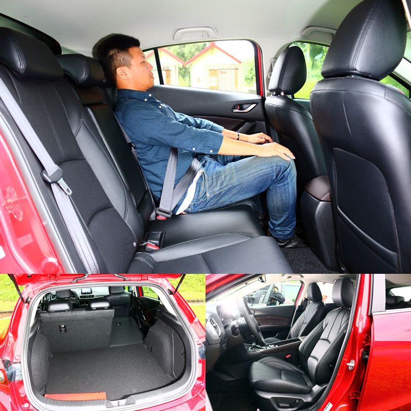 Mazda 3的空間表現從來就不強,但乘坐舒適性與質感則較突出,而銷售表現則證明空間表現並未造成影響。〈乘坐人員身高172cm〉
