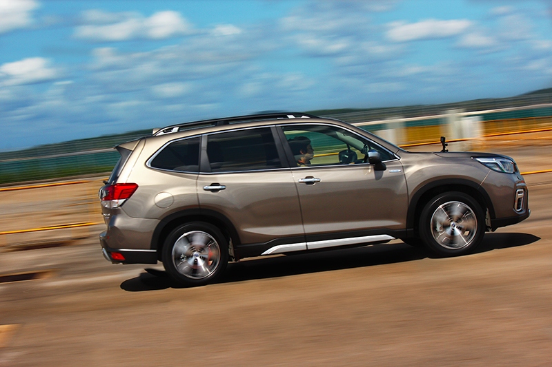 Forester e-Boxer雖有搭載電動馬達,但整體加速力道並未因此而明顯提升。
