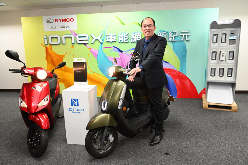 光陽集團KYMCO總經理王定義表示,要將Ionex車能網推向另一層次「AI級Ionex車能網」。
