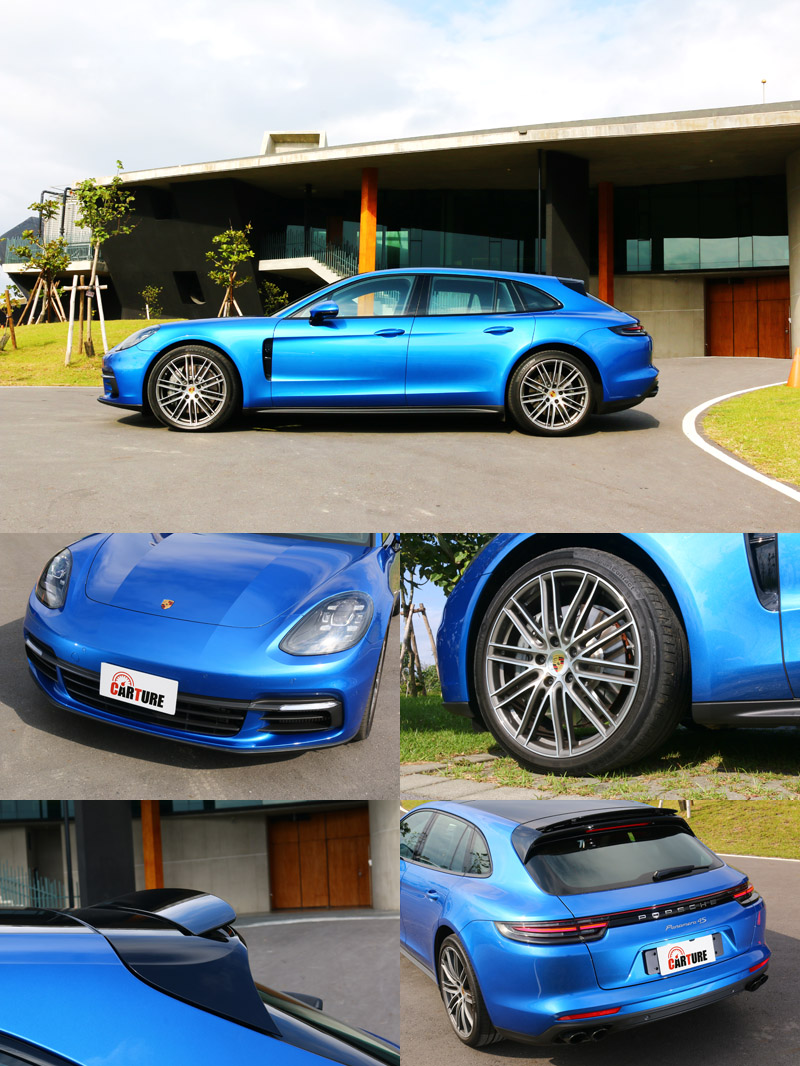 Panamera Sport Turismo在多了一小截的尾廂後,整體造型比Panamera更為協調,在肩線以下則是維持了Porsche的一貫風格。