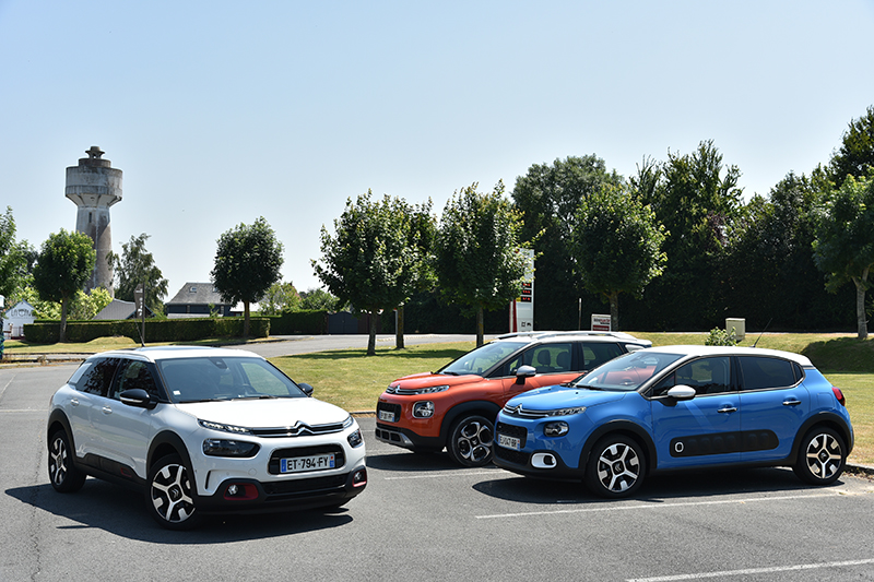 本次海外試駕的三輛車從左到右分別是C4 Cactus、C3 Aircross以及C3,日後都將會以專文介紹。